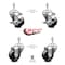 Service Caster 3 Inch Phenolic Wheel Swivel 10mm Threaded Stem Caster Brakes SCC, 2PK SCC-TS20S314-PHR-M1015-2-TLB-2 - alternate 1
